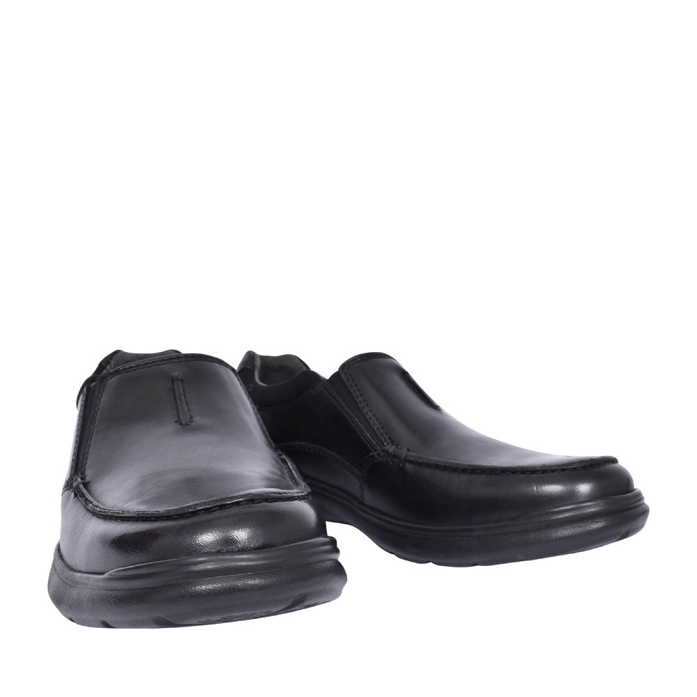 Cotrell Free Leather H Fit Slip On Shoe For Men In Blk Leather