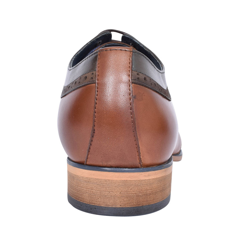 Twickenham Punch Detail Brogue Shoe For Men In Multi-colour