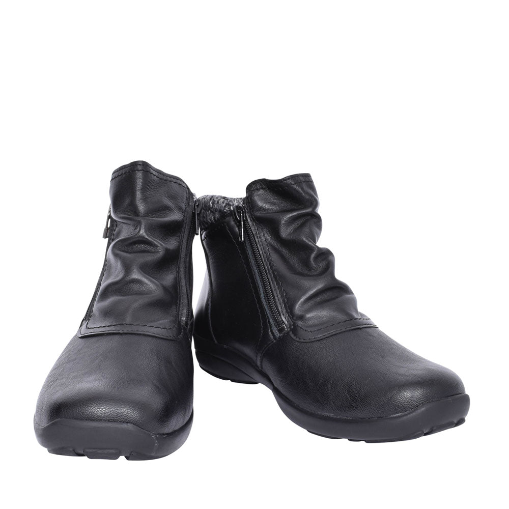 Ladies Stoke 2v Extra Wide Ankle Boot In Black