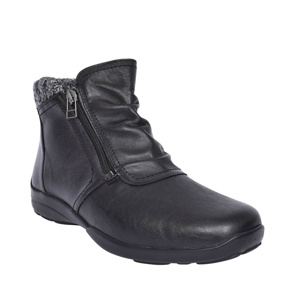 Ladies Stoke 2v Extra Wide Ankle Boot In Black
