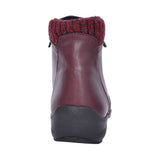 Stoke Extra Wide 2v Ankle Boot For Ladies In Burgandy