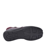 Stoke Extra Wide 2v Ankle Boot For Ladies In Burgandy