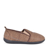 Mens Huntsman Wide Fit Slipper  In Brown