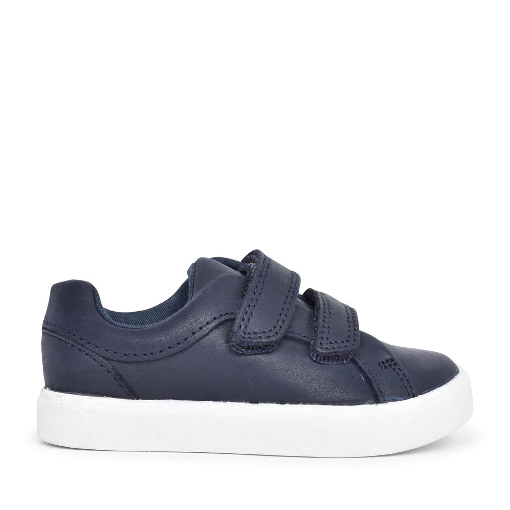 Boys Toddler City Oasis Lo Navy Leather Shoe In Kids G Fit