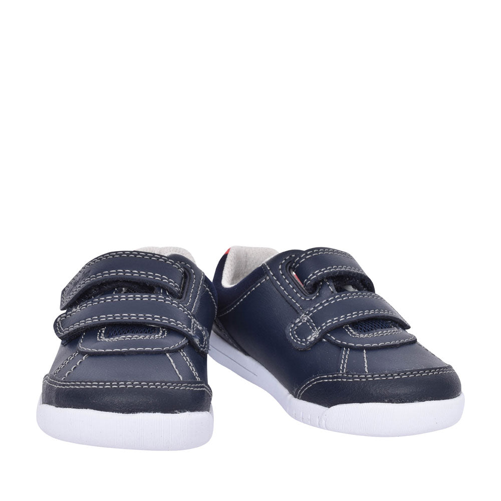 Boys Toddler Emery Sky Navy Leather Shoe In Kids F Fit
