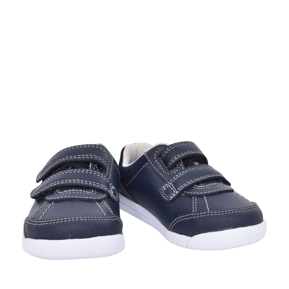 Boys Toddler Emery Sky Navy Leather Shoe In Kids G Fit