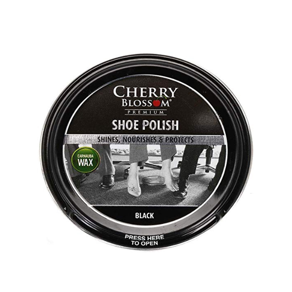 Traditional Paste Polish Tin For Leather Shoes 50ml In Black