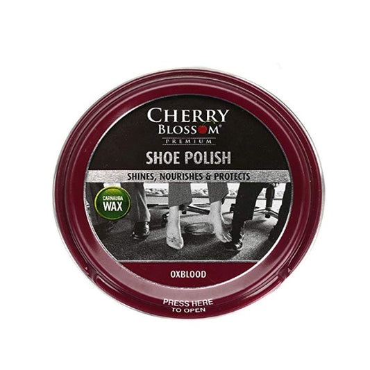 Traditional Paste Polish Tin For Leather Shoes 50ml In Ox-blood