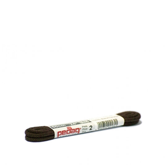 Thin Round Laces 120cm In Dark Brown