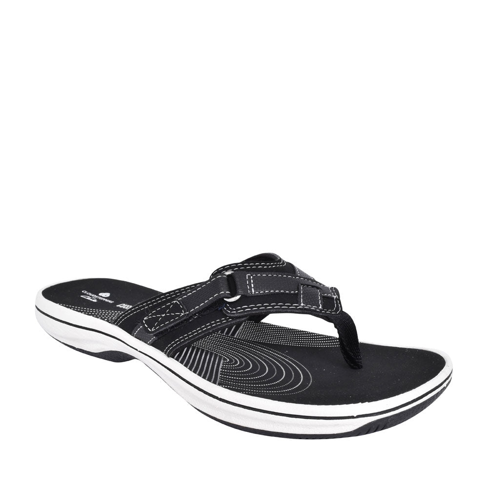 Ladies Brinkley Sea D-fit Toe Post Sandal In Black
