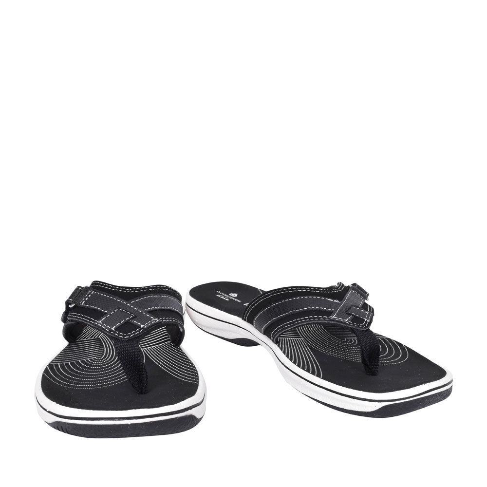 Ladies Brinkley Sea D-fit Toe Post Sandal In Black