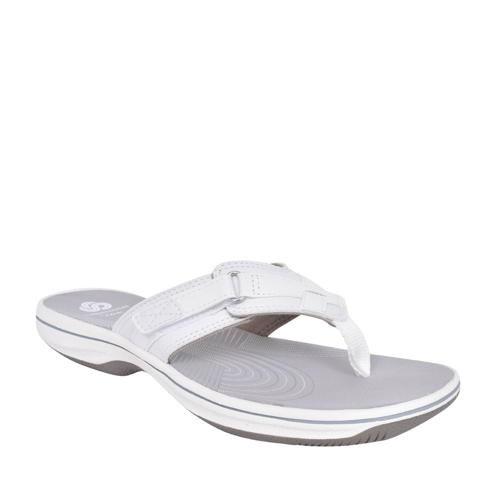 Ladies Brinkley Sea D-fit Toe Post Sandal In White