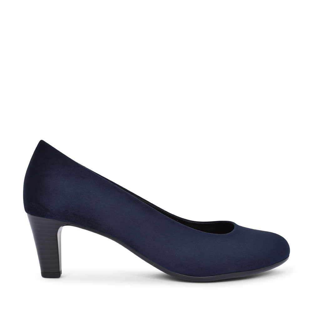 Medium Heel Court Shoe For Ladies In Navy