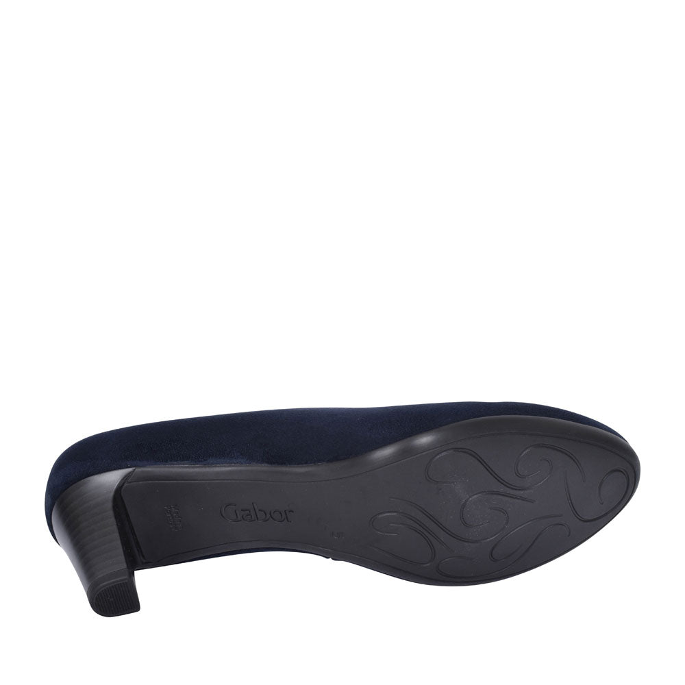 Medium Heel Court Shoe For Ladies In Navy