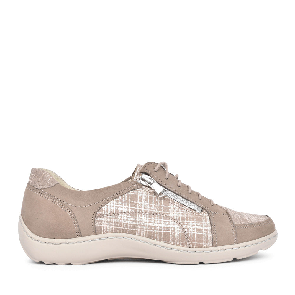 Ladies 496042 Henni Casual Shoe In Beige