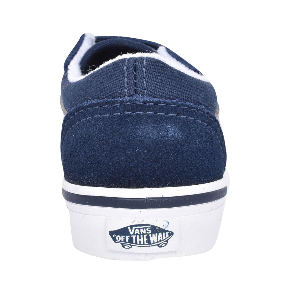 Boys Old Skool V Casual Double Velcro Trainer In Navy