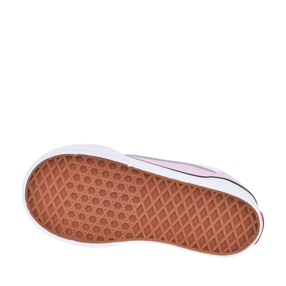 Girls Old Skool V Casual Double Velcro Trainer In Lavender