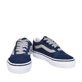 Boys Old Skool Casual Laced Trainer In Navy