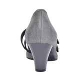 Ladies 5536 G-fit Mary Jane Court Shoe In Grey