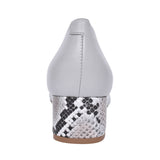 Ladies 5632 G-fit Low Heel Court Shoe  In Grey