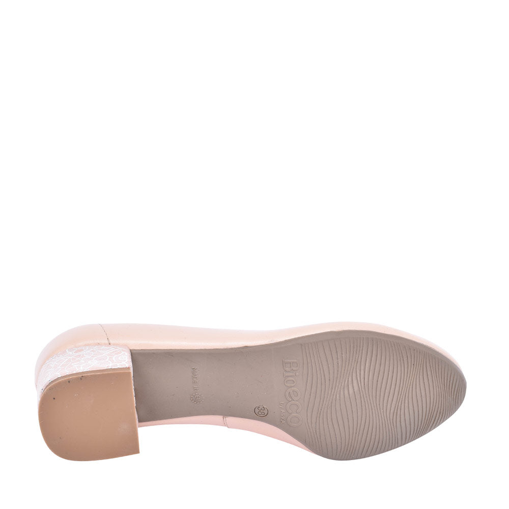Ladies 5632 G-fit Low Heel Court Shoe  In Pink