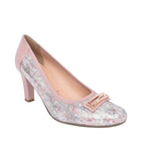 Ladies 5402 G-fit Medium Heel Court Shoe In Pink