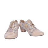 Ladies 1370 G-fit Quarter Brogue Shoe In Nude