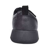 Boys Scape Flare Black Leather Velcro Shoe In Kids G Fit