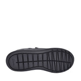 Boys Scape Flare Black Leather Velcro Shoe In Kids E Fit