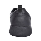 Boys Scape Flare Black Leather Velcro Shoe In Kids E Fit