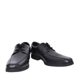 Boys Scala Step Black Leather Laced Shoe In Kids G Fit