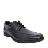 Boys Scala Step Black Leather Laced Shoe In Kids F Fit