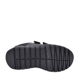 Boys Scooter Speed Black Leather Velcro Shoe In Kids F Fit