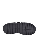 Boys Scooter Speed Black Leather Velcro Shoe In Kids G Fit