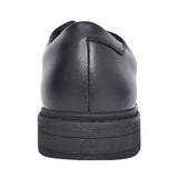 Boys Loxhamderby Black Leather Laced Shoe In Kids G Fit