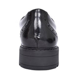 Girls Loxham Brogue Youth Black Patent Laced Brogue Shoe In Kids G Fit