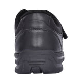 Boys Rocket Black Leather Shoe In Kids H Fit