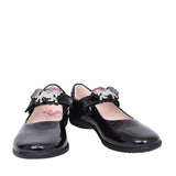 Girls Lk8213 Blossom F Fit Velcro Mary Jane In Blk Patent