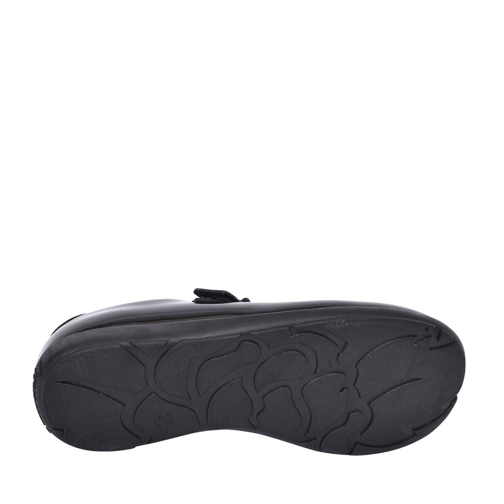 Girls Lk8253 Blossom G Fit Velcro Mary Jane In Blk Patent