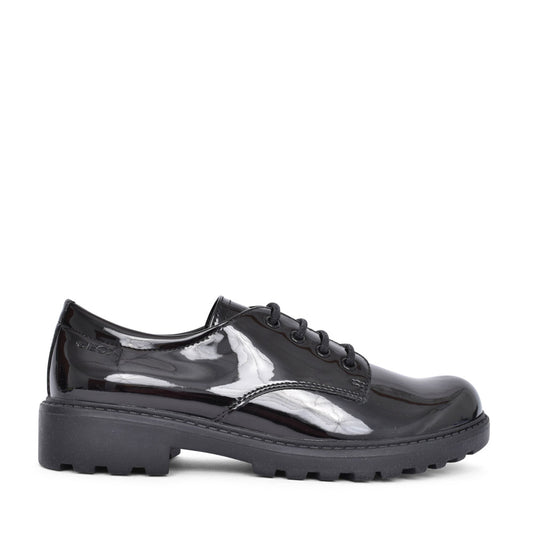 Girls J0420c Casey Laced Shoe In Blk Patent