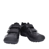 Boys J0424a Savage Double Velcro Shoe In Blk Leather