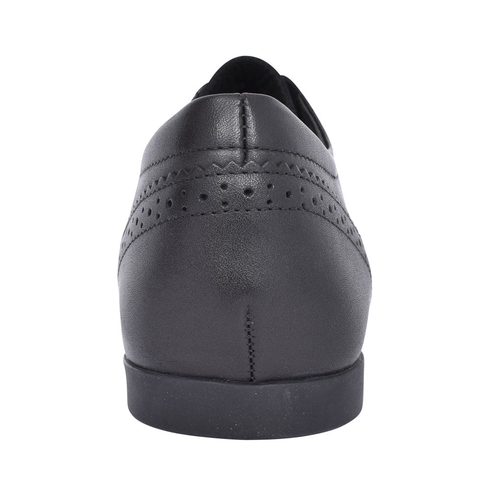 Girls J0455b Plie Laced Brogue Shoe In Blk Leather