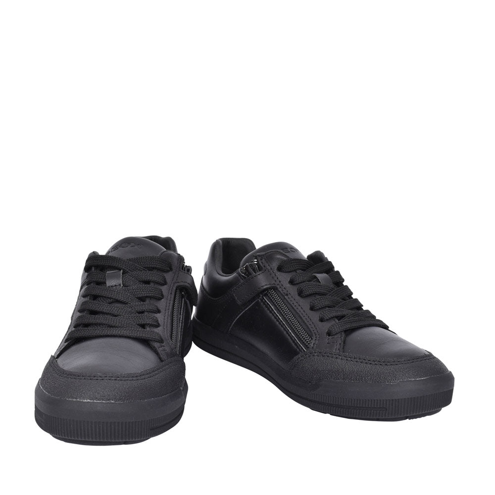 Boys J844ad Arzach Laced Shoe In Blk Leather