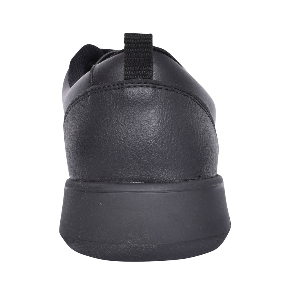 Boys Scape Flare Black Leather Velcro Shoe In Kids G Fit
