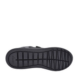 Boys Scape Flare Black Leather Velcro Shoe In Kids H Fit