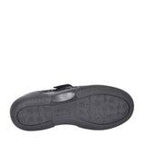 Ladies Aurora 2v Extra Wide Velcro T-bar Shoe In Black