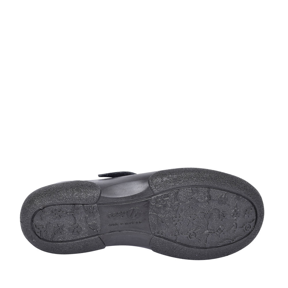 Ladies Aurora 2v Extra Wide Velcro T-bar Shoe In Navy
