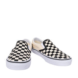 Unisex Classic Slip Checkerboard Shoe In White