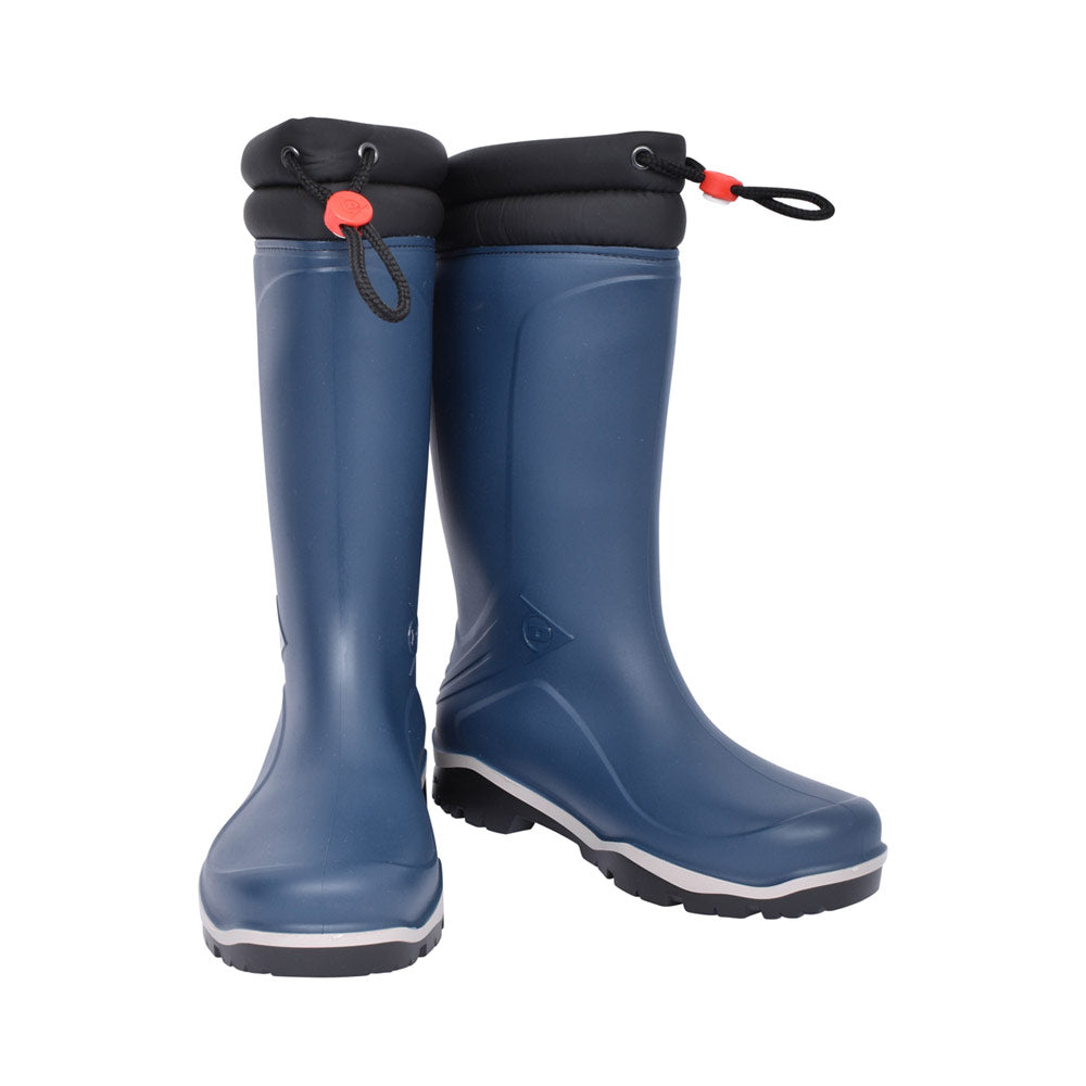 Ladies W004c Toggle Tie Long Leg Welly Boot In Navy