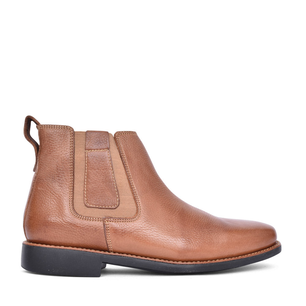 Mens Natal Slip On Ankle Boot In Tan